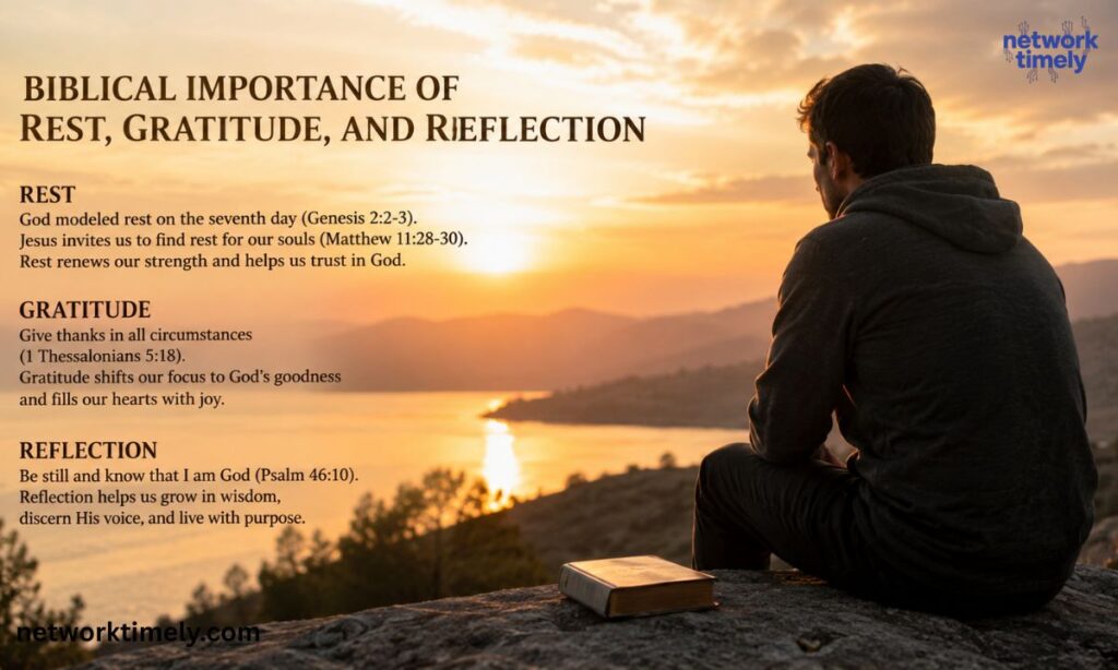 Biblical Importance of Rest, Gratitude, and Reflection