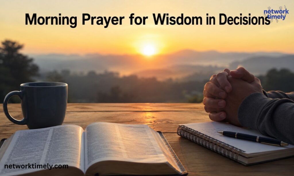 Morning Prayer for Wisdom in Decisions
