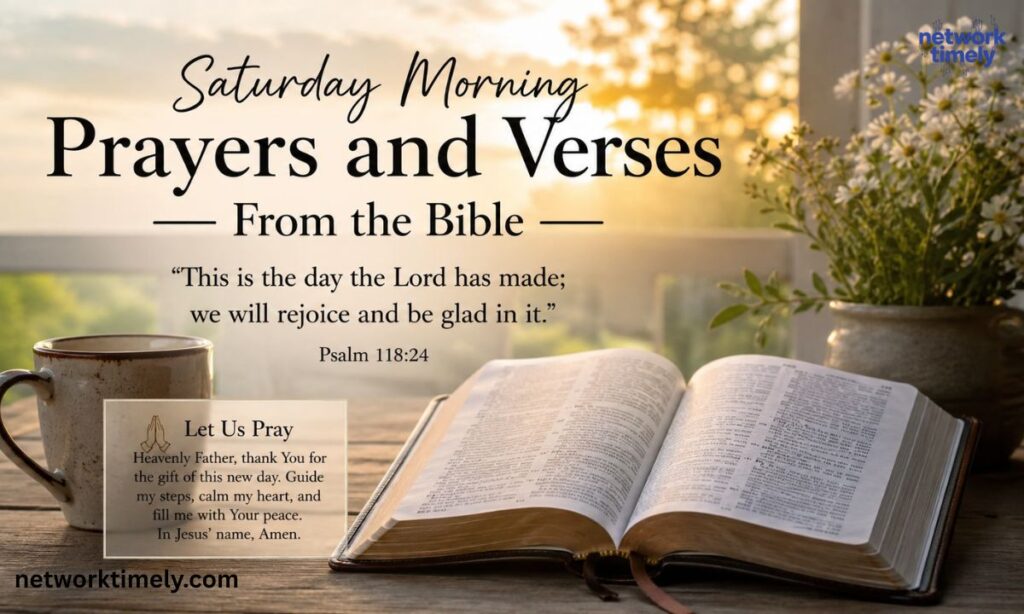 Saturday Morning Prayers and Verses From the Bible