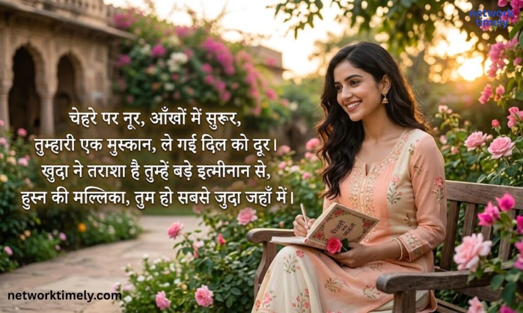 Ladki Ki Tareef Shayari Hindi Mein for Beautiful Girls
