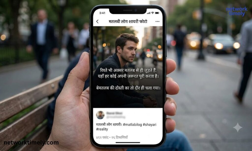 मतलबी लोग शायरी फोटो